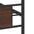 Miniatyrbilde 11 av 11: vidaXL Sengeramme uten madrass brun eik 80x200 cm konstruert tre