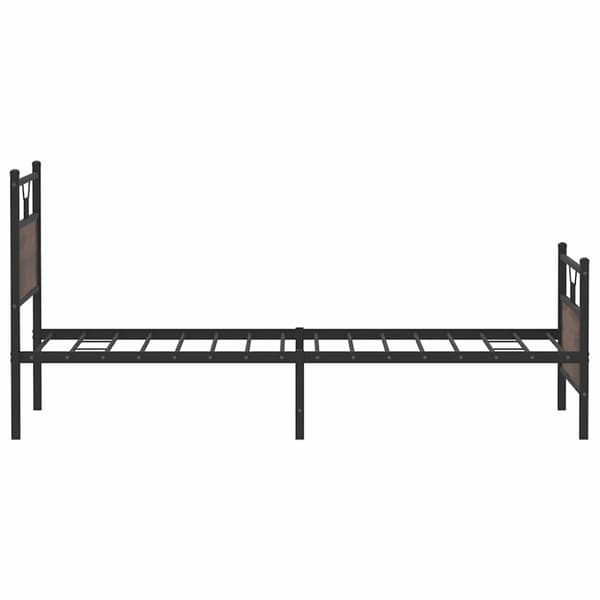 vidaXL sengeramme 100x200 cm uden madras konstrueret træ brunt eg