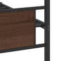 Miniatyrbillede 11 af 11: vidaXL sengeramme 100x200 cm uden madras konstrueret træ brunt eg