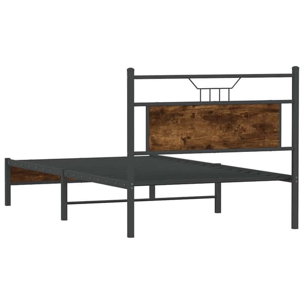 vidaXL Sängynrunko ilman patjaa savutammi 100x200 cm tekninen puu