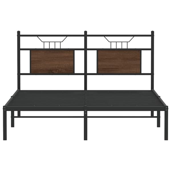 vidaXL Sengeramme uten madrass brun eik 150x200 cm konstruert tre