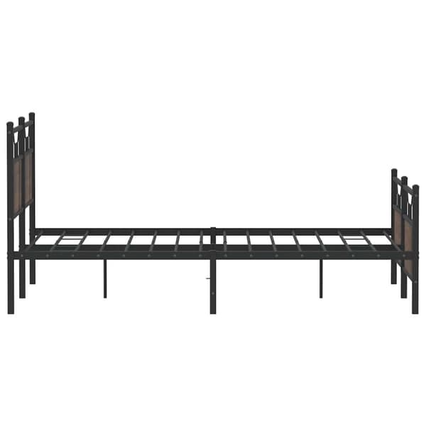 vidaXL Sengeramme uten madrass brun eik 140x200 cm konstruert tre