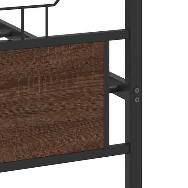 vidaXL Sengeramme uten madrass brun eik 140x200 cm konstruert tre
