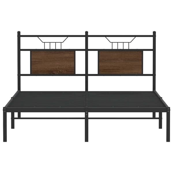 vidaXL Sengeramme uten madrass brun eik 140x190 cm konstruert tre