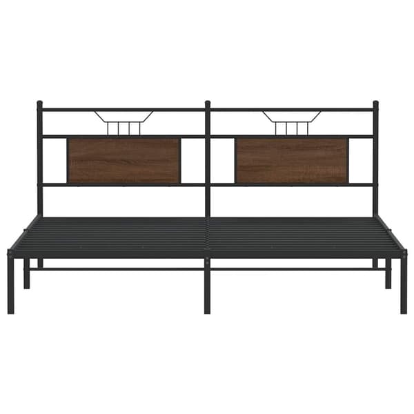 vidaXL Sengeramme uten madrass brun eik 160x200 cm konstruert tre