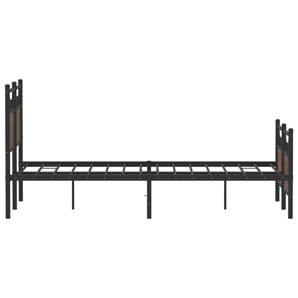 vidaXL Sengeramme uten madrass brun eik 120x200 cm konstruert tre