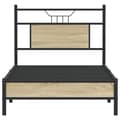 Miniatyrbilde 7 av 11: vidaXL Sengeramme uten madrass sonoma eik 75x190 cm konstruert tre