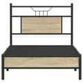 Miniatyrbilde 7 av 11: vidaXL Sengeramme uten madrass sonoma eik 80x200 cm konstruert tre