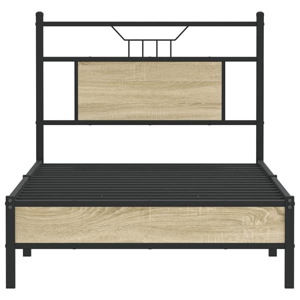 vidaXL Sengeramme uten madrass sonoma eik 80x200 cm konstruert tre