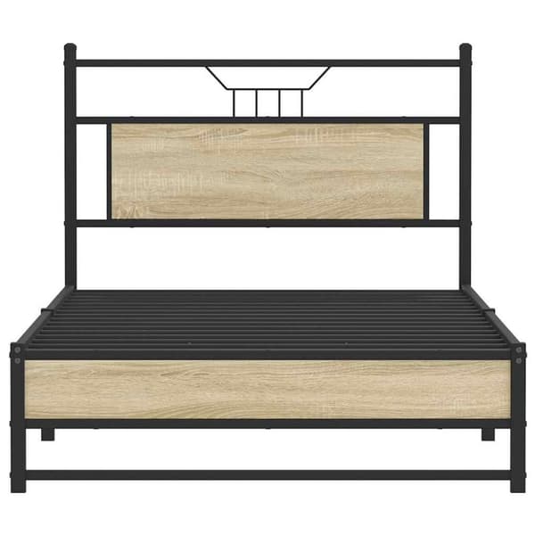 vidaXL Sengeramme uten madrass sonoma eik 107x203 cm konstruert tre