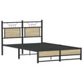 Miniatyrbilde 4 av 11: vidaXL Sengeramme uten madrass sonoma eik 120x190 cm konstruert tre