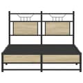 Miniatyrbilde 7 av 11: vidaXL Sengeramme uten madrass sonoma eik 120x190 cm konstruert tre