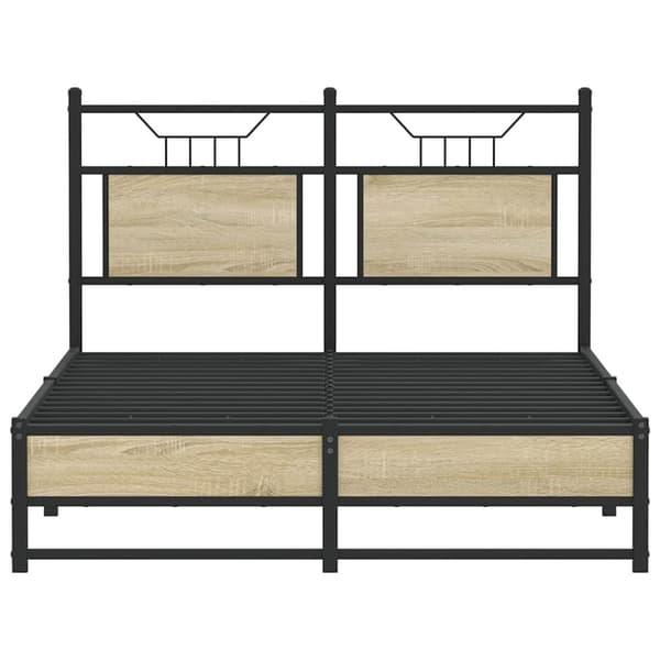 vidaXL Sengeramme uten madrass sonoma eik 120x190 cm konstruert tre