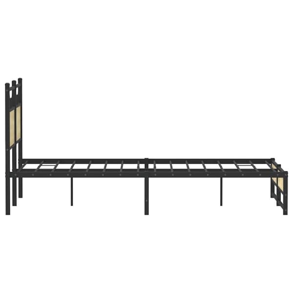 vidaXL Sengeramme uten madrass sonoma eik 120x190 cm konstruert tre