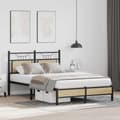 Miniatyrbilde 5 av 11: vidaXL Sengeramme uten madrass sonoma eik 120x190 cm konstruert tre