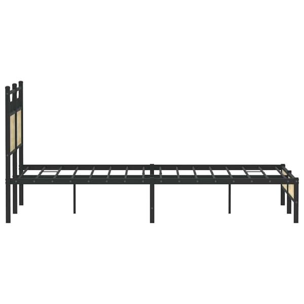 vidaXL Sengeramme uten madrass sonoma eik 120x190 cm konstruert tre