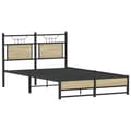 Miniatyrbilde 4 av 11: vidaXL Sengeramme uten madrass sonoma eik 120x200 cm konstruert tre