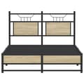 Miniatyrbilde 7 av 11: vidaXL Sengeramme uten madrass sonoma eik 120x200 cm konstruert tre