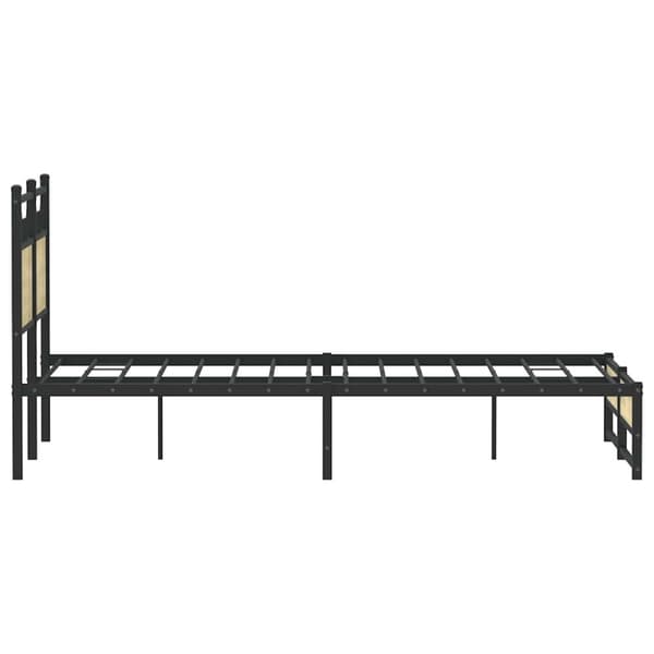 vidaXL Sengeramme uten madrass sonoma eik 120x200 cm konstruert tre