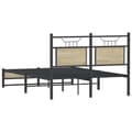 Miniatyrbilde 9 av 11: vidaXL Sengeramme uten madrass sonoma eik 120x200 cm konstruert tre