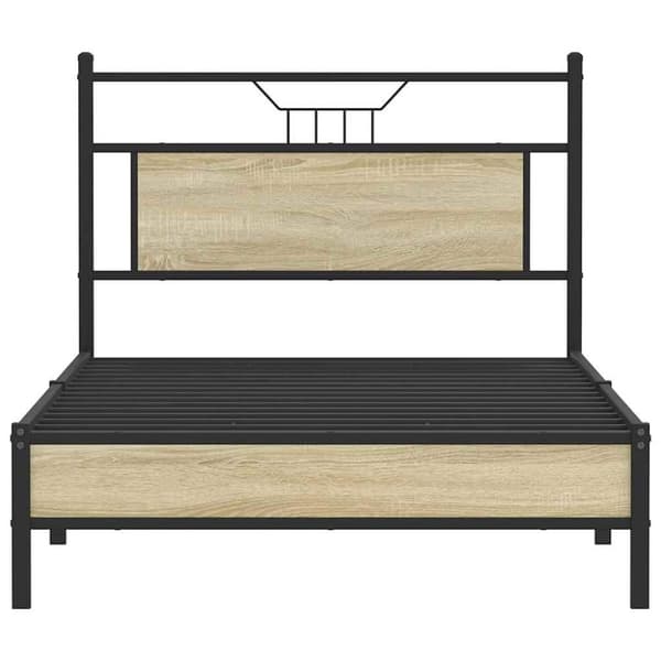 vidaXL sengeramme 100x190 cm uden madras konstrueret træ sonoma-eg