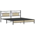 Miniatyrbilde 6 av 11: vidaXL Sengeramme uten madrass sonoma eik 183x203 cm konstruert tre