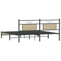 Miniatyrbilde 9 av 11: vidaXL Sengeramme uten madrass sonoma eik 183x203 cm konstruert tre