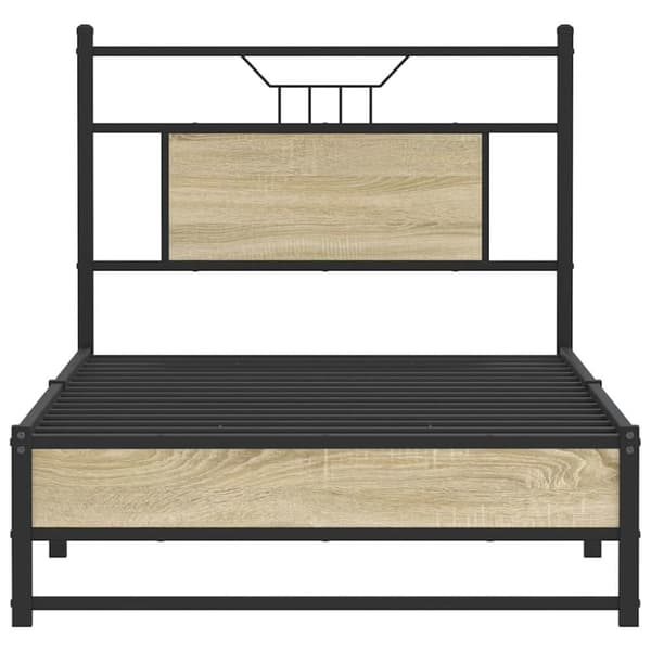 vidaXL Sengeramme uten madrass sonoma eik 80x200 cm konstruert tre