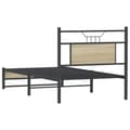 Miniatyrbilde 9 av 11: vidaXL Sengeramme uten madrass sonoma eik 80x200 cm konstruert tre