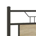 Miniatyrbilde 10 av 11: vidaXL Sengeramme uten madrass sonoma eik 137x190 cm konstruert tre