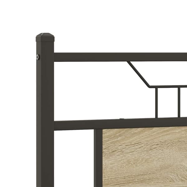 vidaXL Sengeramme uten madrass sonoma eik 137x190 cm konstruert tre