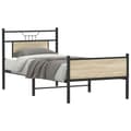 Pikkukuva 2 / 11: vidaXL Sängynrunko ilman patjaa Sonoma-tammi 80x200 cm tekninen puu