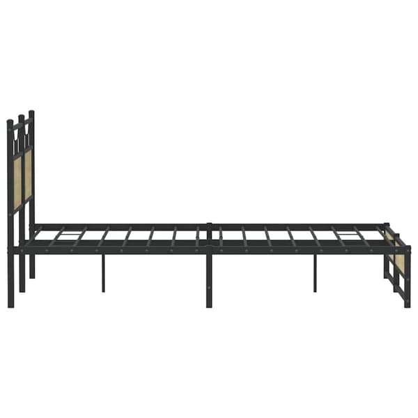 vidaXL sengeramme 150x200 cm uden madras konstrueret træ sonoma-eg