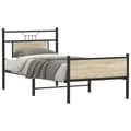Pikkukuva 2 / 11: vidaXL Sängynrunko ilman patjaa Sonoma-tammi 90x200 cm tekninen puu