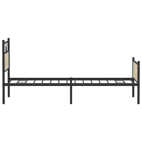 vidaXL Sengeramme uten madrass sonoma eik 100x190 cm konstruert tre