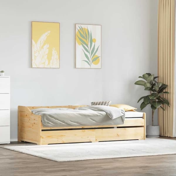 vidaXL daybed med trusse uden madras IRUN 90x200 cm