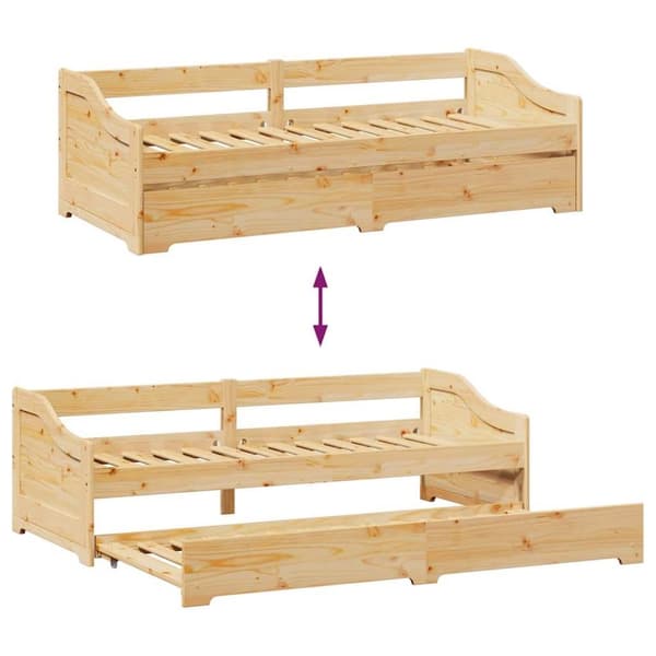 vidaXL daybed med trusse uden madras IRUN 90x200 cm
