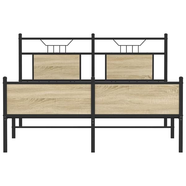 vidaXL Sengeramme uten madrass sonoma eik 140x200 cm konstruert tre