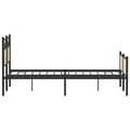 Miniatyrbilde 8 av 11: vidaXL Sengeramme uten madrass sonoma eik 140x200 cm konstruert tre