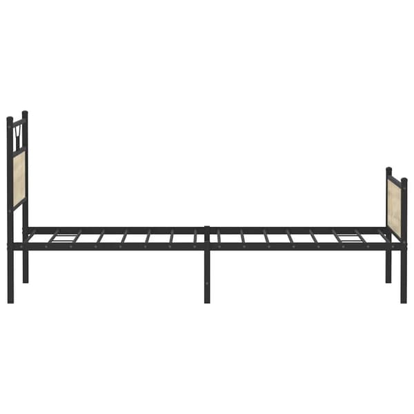 vidaXL Sengeramme uten madrass sonoma eik 100x200 cm konstruert tre