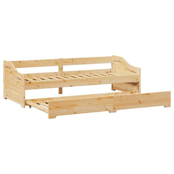 vidaXL Daybed med trille uten madrass IRUN 90x200 cm
