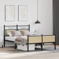 Miniatyrbilde 6 av 11: vidaXL Sengeramme uten madrass sonoma eik 120x200 cm konstruert tre