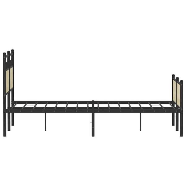 vidaXL Sengeramme uten madrass sonoma eik 120x200 cm konstruert tre
