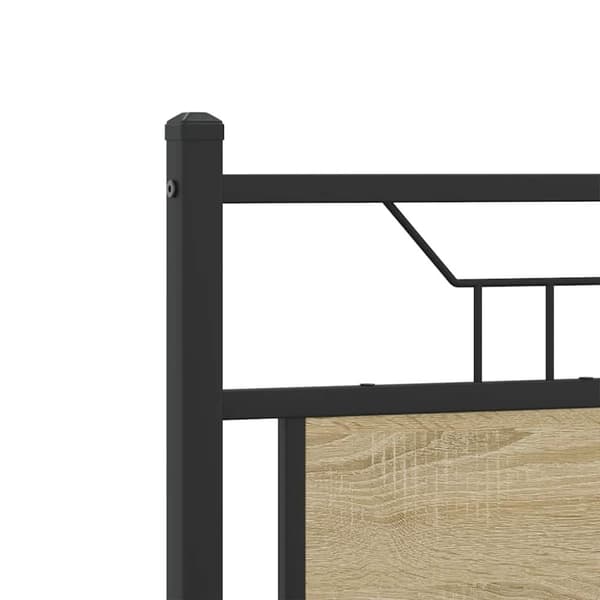 vidaXL Sengeramme uten madrass sonoma eik 120x200 cm konstruert tre
