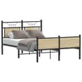 Miniatyrbilde 2 av 11: vidaXL Sengeramme uten madrass sonoma eik 120x200 cm konstruert tre