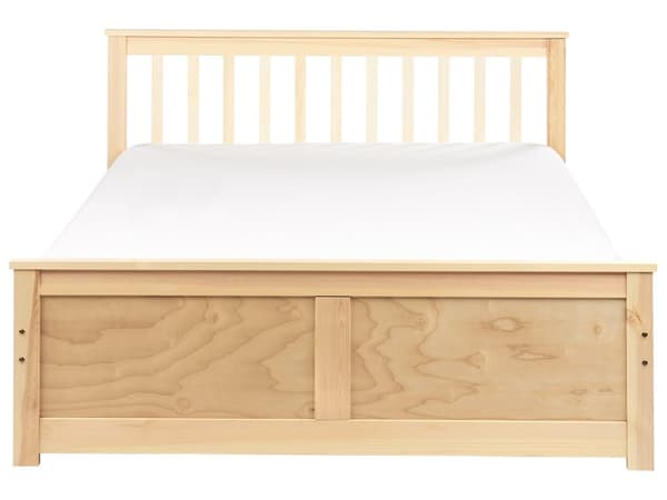 Sengeramme Lyst Tre Furu Tre MDF 140 x 200 cm Minimalistisk Stil Design