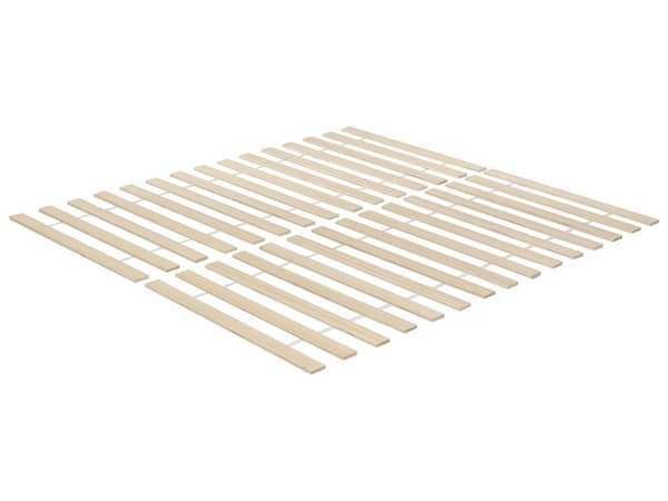 Sängram Vit Furu Trä MDF Dubbelsäng 140 x 200 cm Huvudgavel Minimalistisk