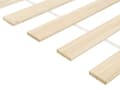 Miniatyrbild 8 av 11: Sängram Vit Furu Trä MDF Dubbelsäng 140 x 200 cm Huvudgavel Minimalistisk