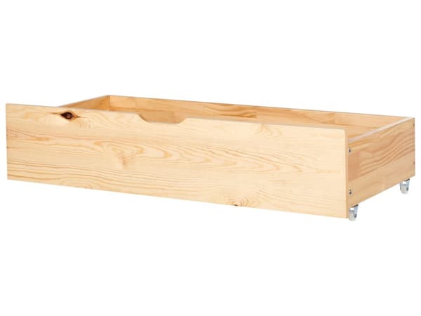 Sengeskuffer Lyst Træ 99 x 42 cm 2 stk Skuffesæt med Hjul til Seng Opbevaring Smart Dybe Rulleskuffer til Underseng Skuffer