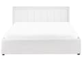 Miniatyrbilde 7 av 11: Seng Ottoman Hvit Boucle 160 x 200 cm Polstret Ramme Teddy med Sengegavl